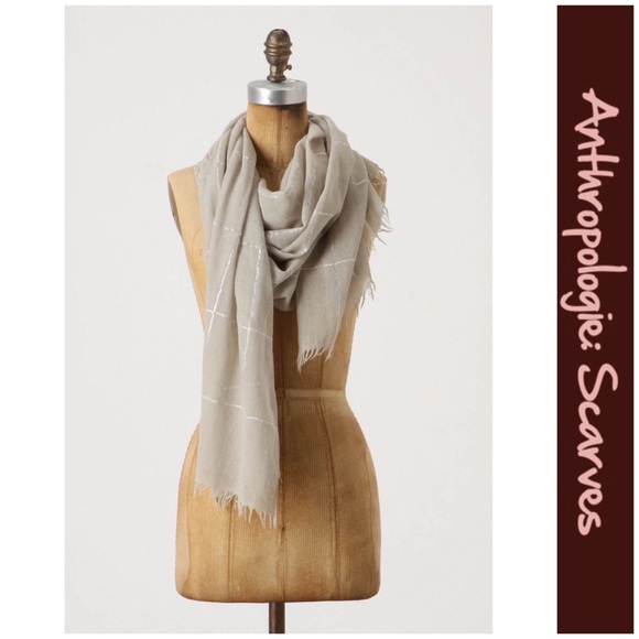 Anthro “Gleaming Intersection Scarf” Miss Albright - Picture 1 of 9